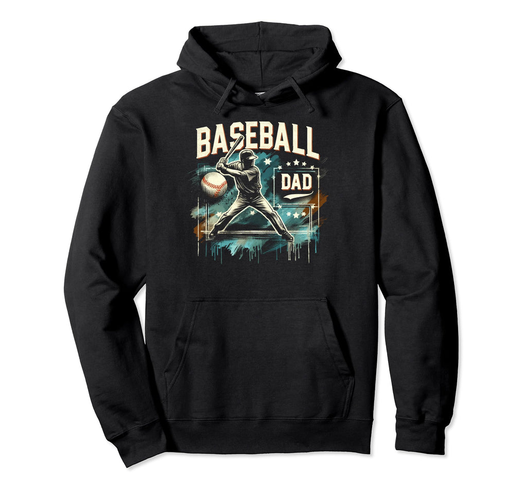 Baseball Dad Fathers Day Hoodie - Streetwear Style for Adults - T-Shirt, Sweatshirt, Hoodie