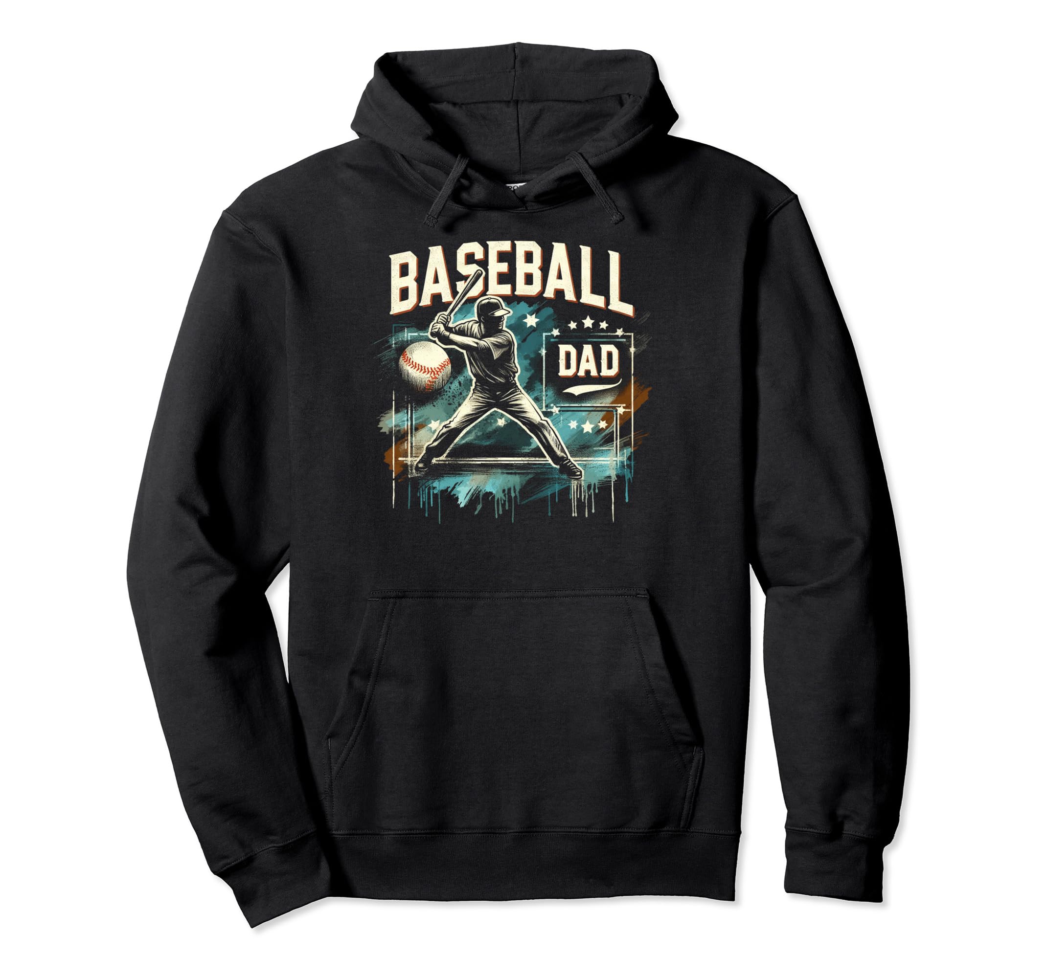 Baseball Dad Fathers Day Hoodie - Streetwear Style for Adults - T-Shirt, Sweatshirt, Hoodie