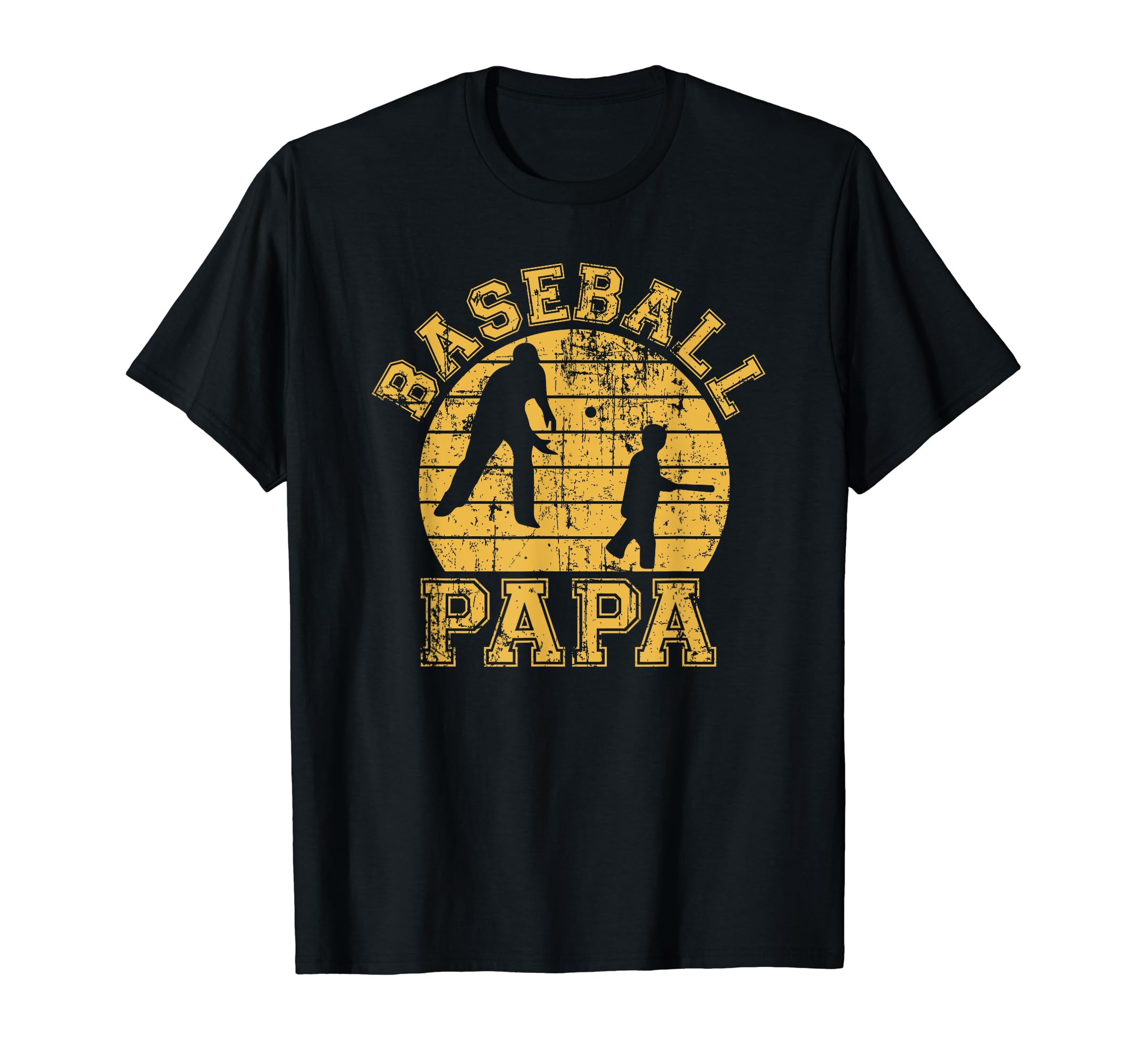 Baseball Papa Grandfather Grandson T-Shirt - Fun Novelty Design for Adults - T-Shirt, Sweatshirt, Hoodie
