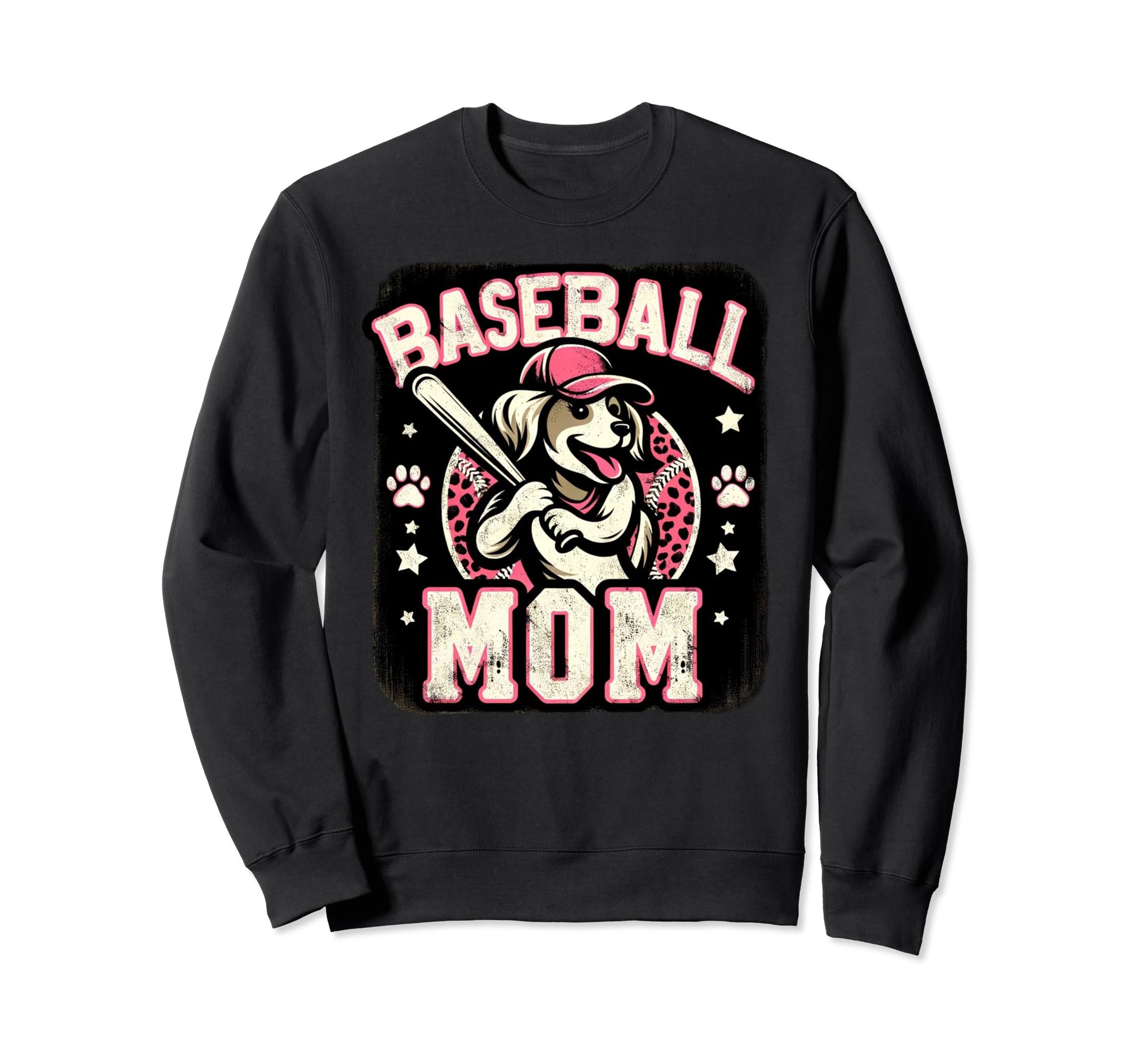 Womens Baseball Mom Dog Mothers My Sweatshirt - Unique Graphic Unisex - T-Shirt, Sweatshirt, Hoodie