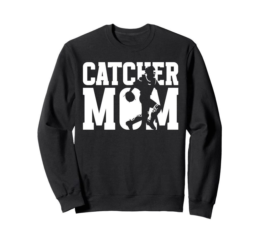 Baseball Catcher Mom Baseball Sweatshirt - Unique Graphic Men Women - T-Shirt, Sweatshirt, Hoodie