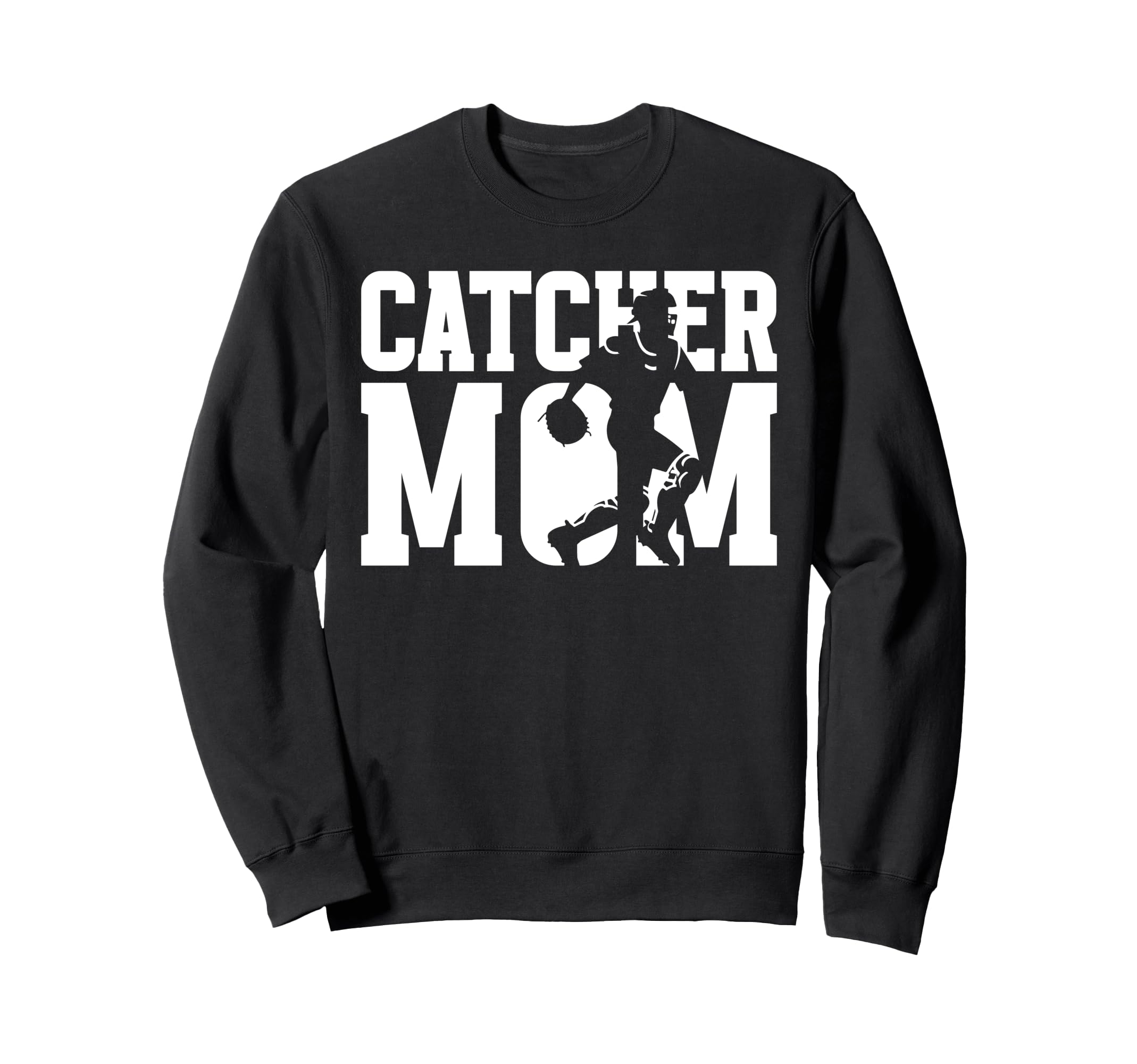 Baseball Catcher Mom Baseball Sweatshirt - Unique Graphic Men Women - T-Shirt, Sweatshirt, Hoodie