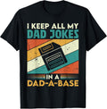 Vintage I Keep All My Dad Jokes In A Dad-A-Base - Adult & Kids T-Shirts, Sweatshirts & Hoodies apparel design preview 1