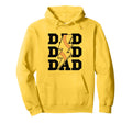 Baseball Dad Distressed Lightning Hoodie - Casual Everyday Wear Unisex - T-Shirt, Sweatshirt, Hoodie
