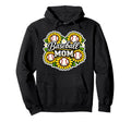 Baseball Mom Sunflower Baseball Hoodie - Graphic Print for Adults - T-Shirt, Sweatshirt, Hoodie