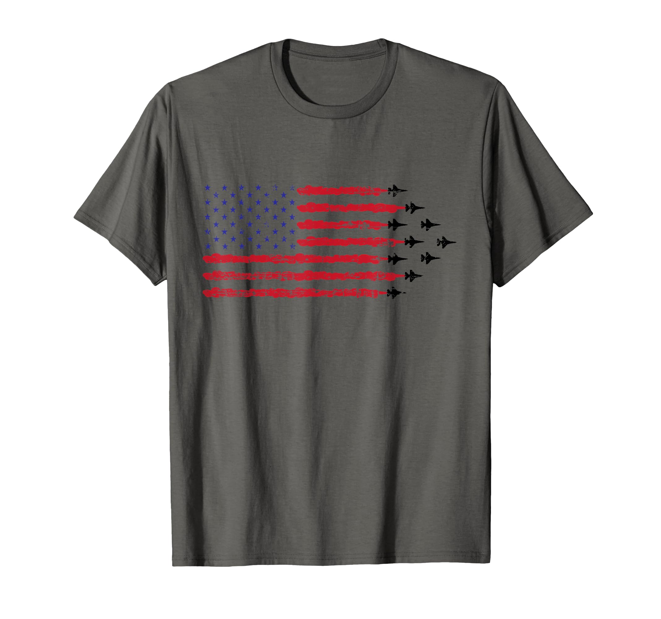 Patriotic American Flag F 16 Formation T-Shirt - Graphic Print Unisex - T-Shirt, Sweatshirt, Hoodie