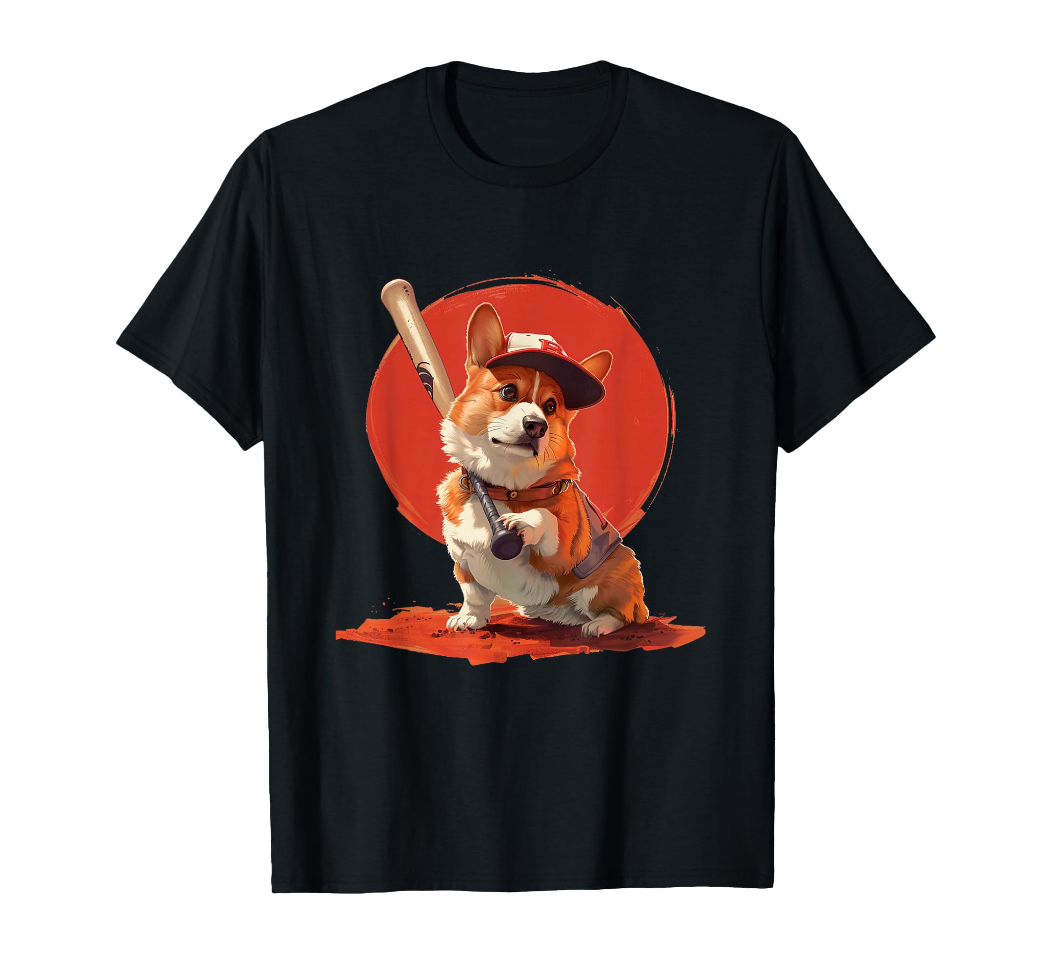 Corgi Dog Baseball Cap Sports Team T-Shirt - Aesthetic Graphic Men Women - T-Shirt, Sweatshirt, Hoodie
