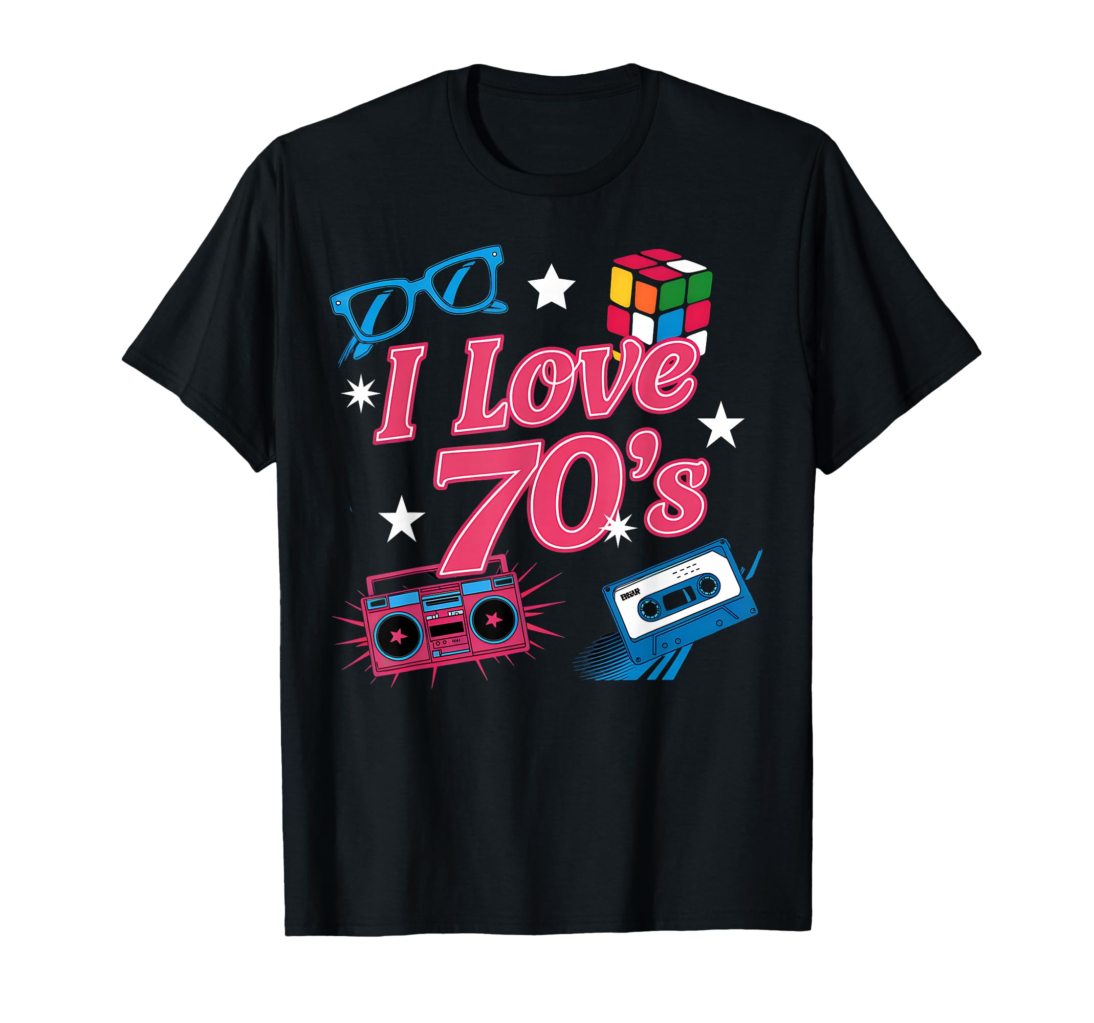 I Love 70S T-Shirt - Graphic Print Unisex - T-Shirt, Sweatshirt, Hoodie