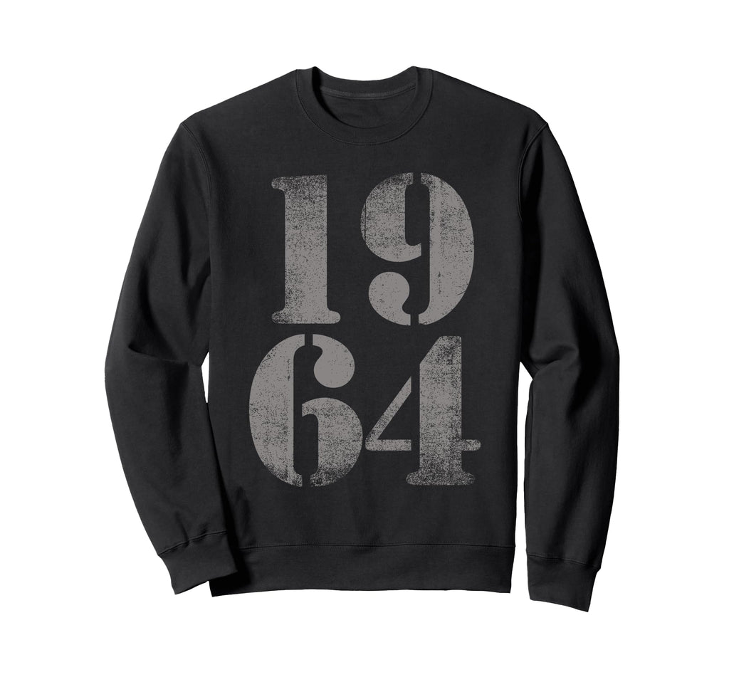 1964 Birth Year Distressed Birthday Sweatshirt - Novelty Apparel Unisex - T-Shirt, Sweatshirt, Hoodie