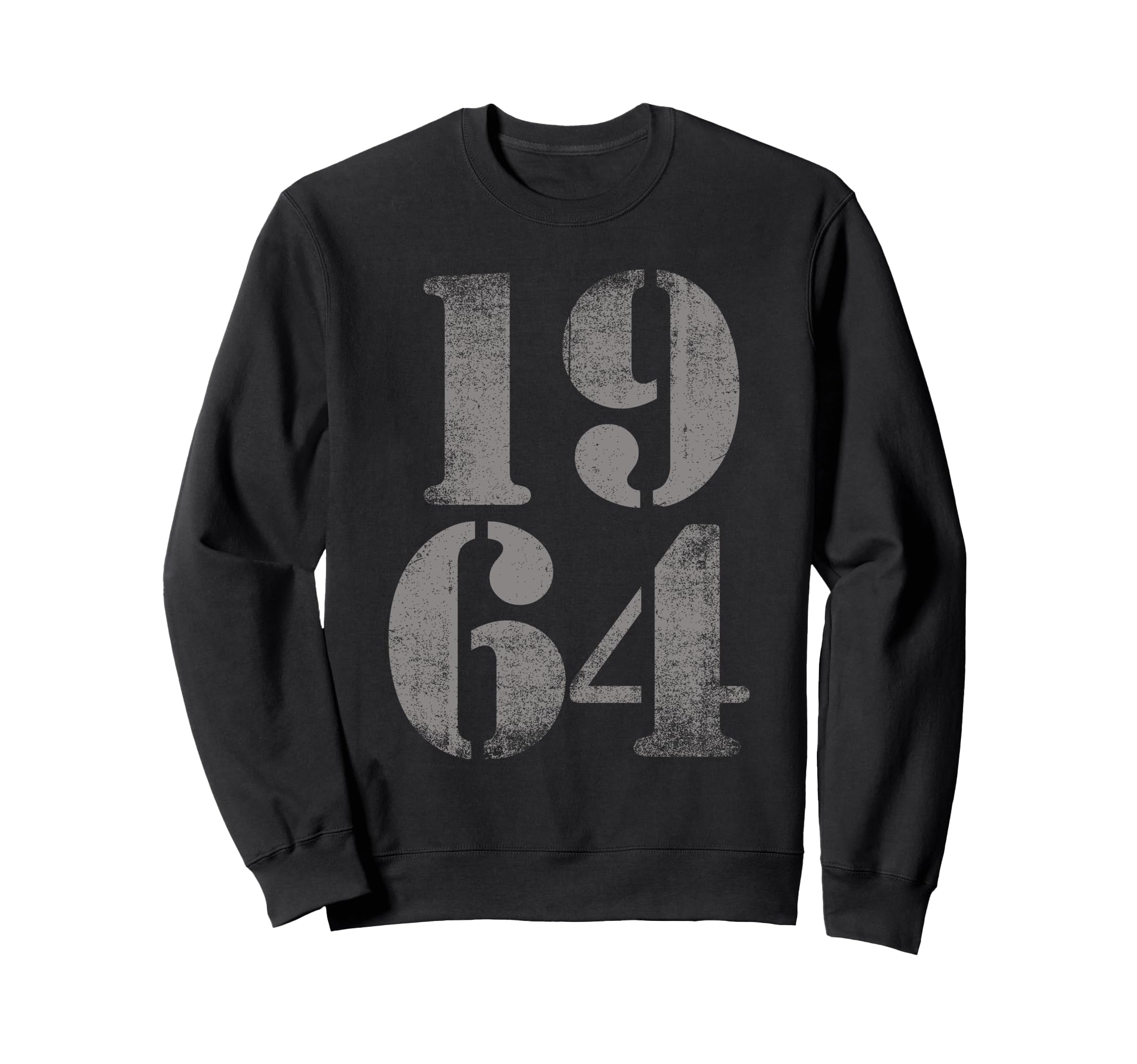1964 Birth Year Distressed Birthday Sweatshirt - Novelty Apparel Unisex - T-Shirt, Sweatshirt, Hoodie