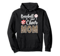 Baseball And Cheer Mom Leopard Cheerleading Hoodie - Graphic Print Unisex - T-Shirt, Sweatshirt, Hoodie