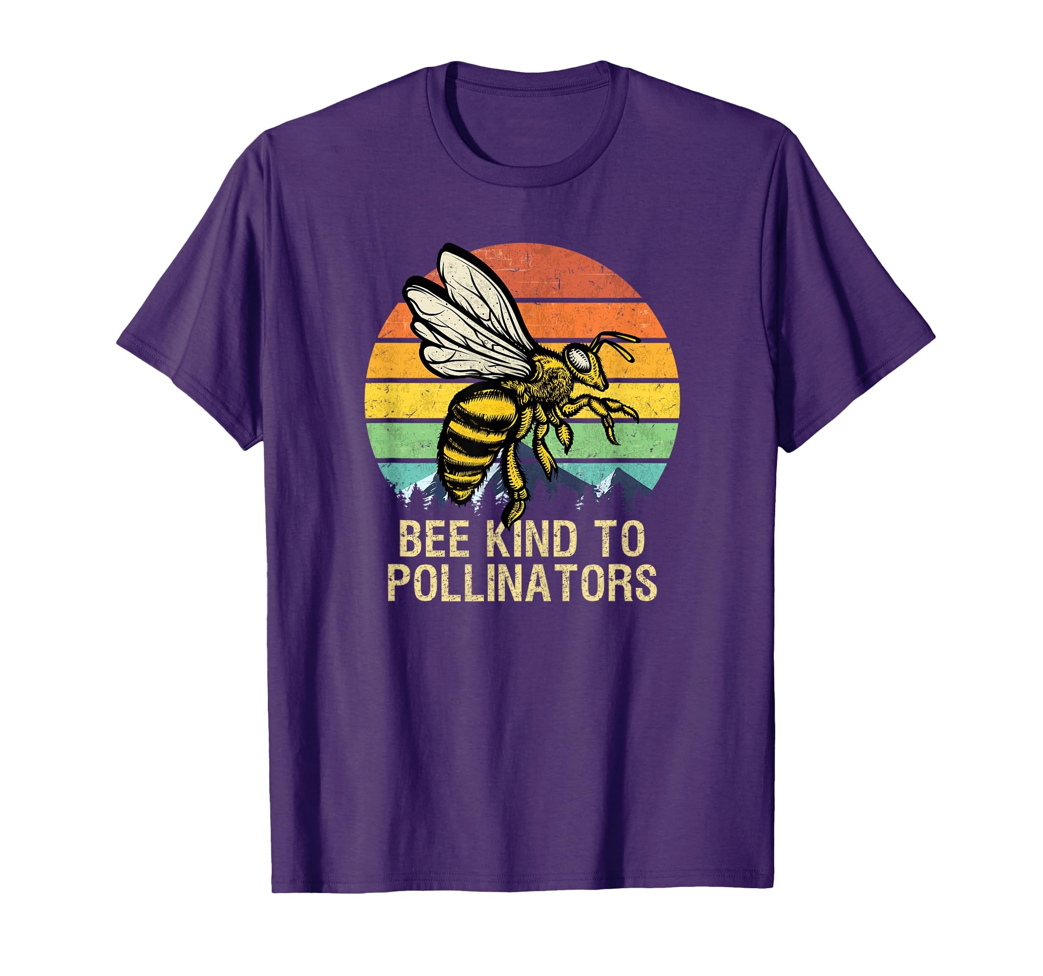 Bee Kind To Pollinators Honey Bee T-Shirt - Novelty Apparel for Adults - T-Shirt, Sweatshirt, Hoodie