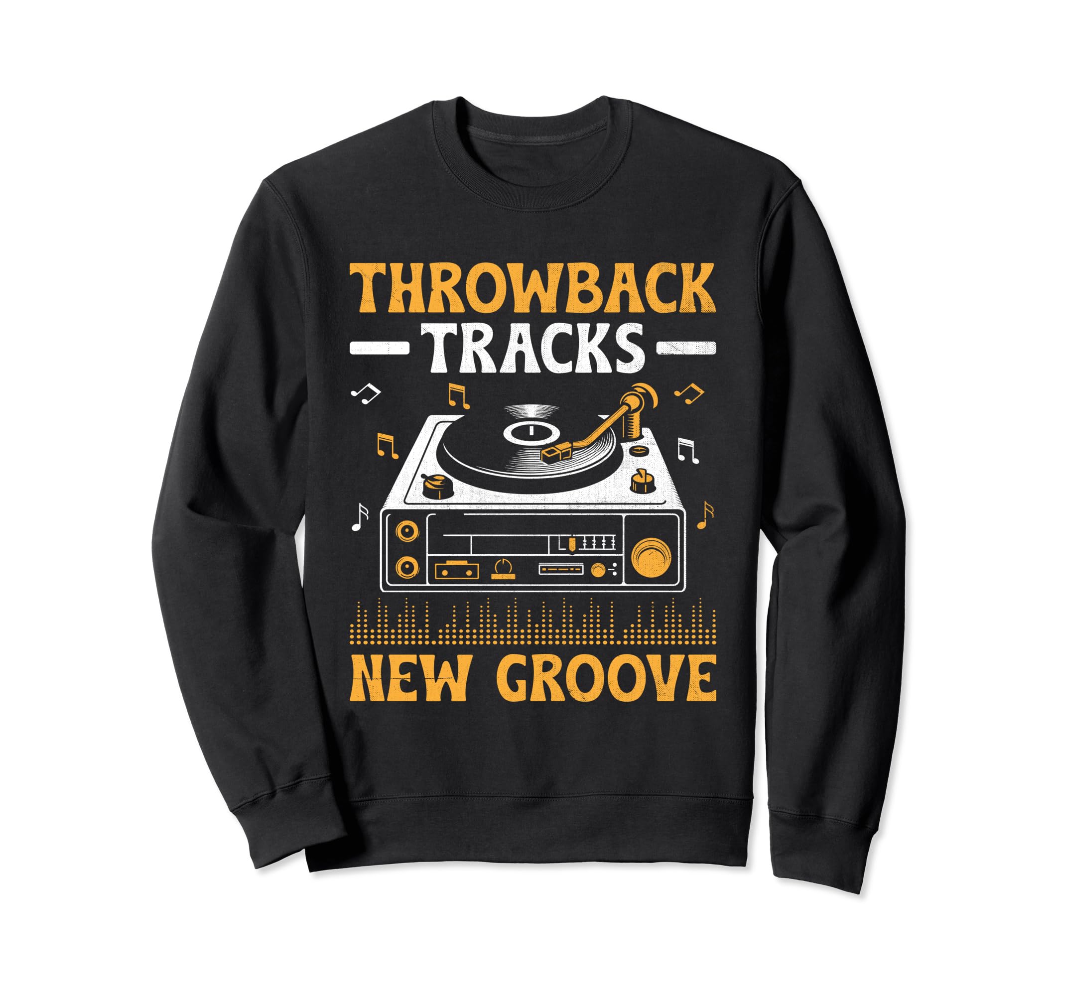 Funny Old School Dj Equipment Sweatshirt - Casual Everyday Wear for Adults - T-Shirt, Sweatshirt, Hoodie