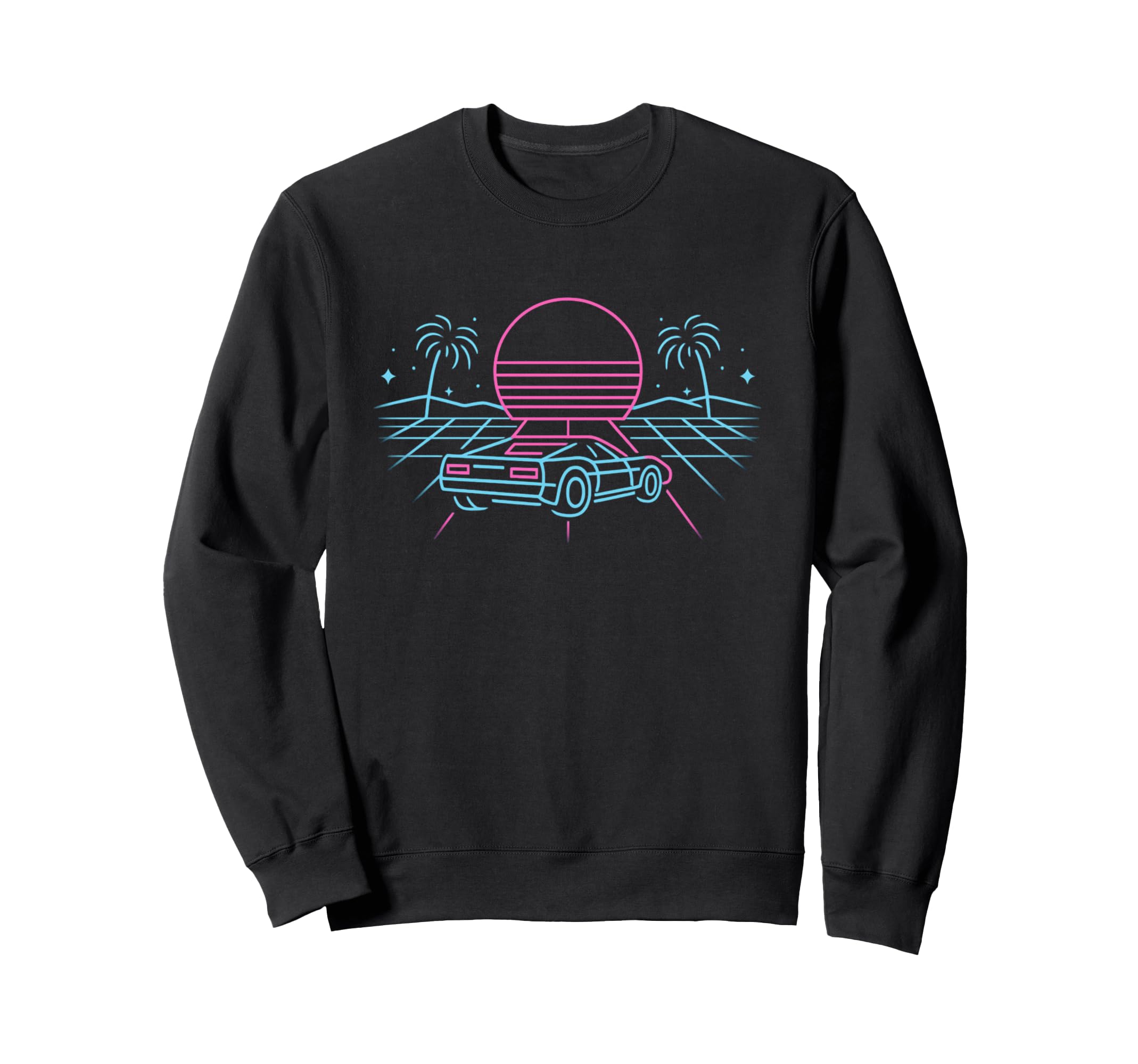 80S Synthwave Sweatshirt - Aesthetic Graphic for Adults - T-Shirt, Sweatshirt, Hoodie