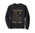 Stay Wild Moon Child Gift Peace Moon Sweatshirt - Aesthetic Graphic Unisex - T-Shirt, Sweatshirt, Hoodie