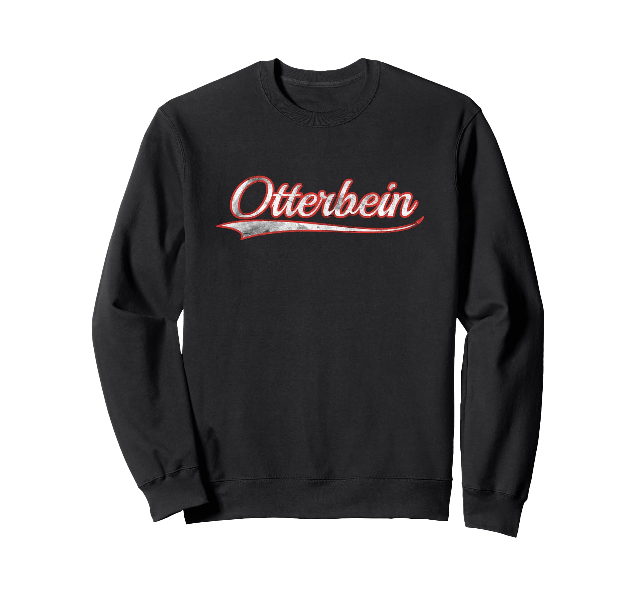 Otterbein Varsity Distressed Throwback Sweatshirt - Novelty Apparel Unisex - T-Shirt, Sweatshirt, Hoodie