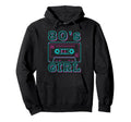 80S Mixtape Cassette Tape Music Hoodie - Fun Novelty Design for Adults - T-Shirt, Sweatshirt, Hoodie