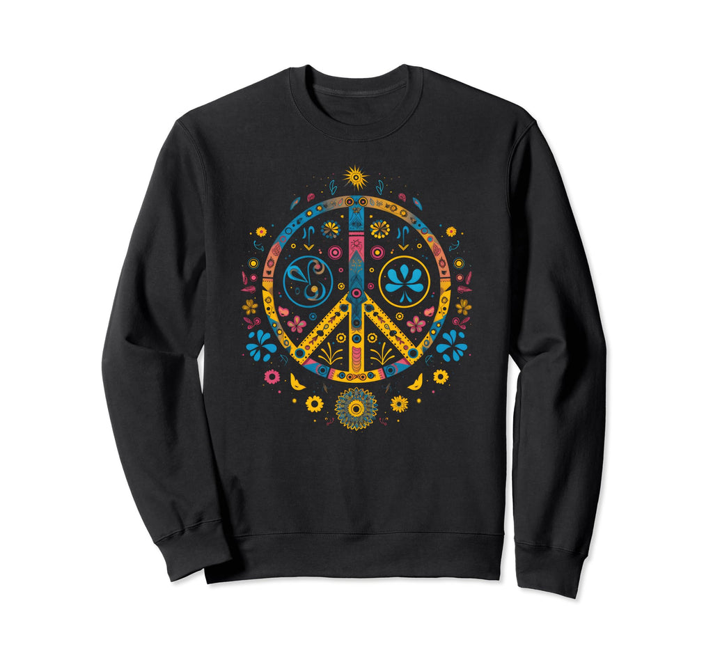 Peace Sign Hippie Boho 456 Sweatshirt - Casual Everyday Wear Unisex - T-Shirt, Sweatshirt, Hoodie