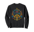 Peace Sign Hippie Boho 456 Sweatshirt - Casual Everyday Wear Unisex - T-Shirt, Sweatshirt, Hoodie