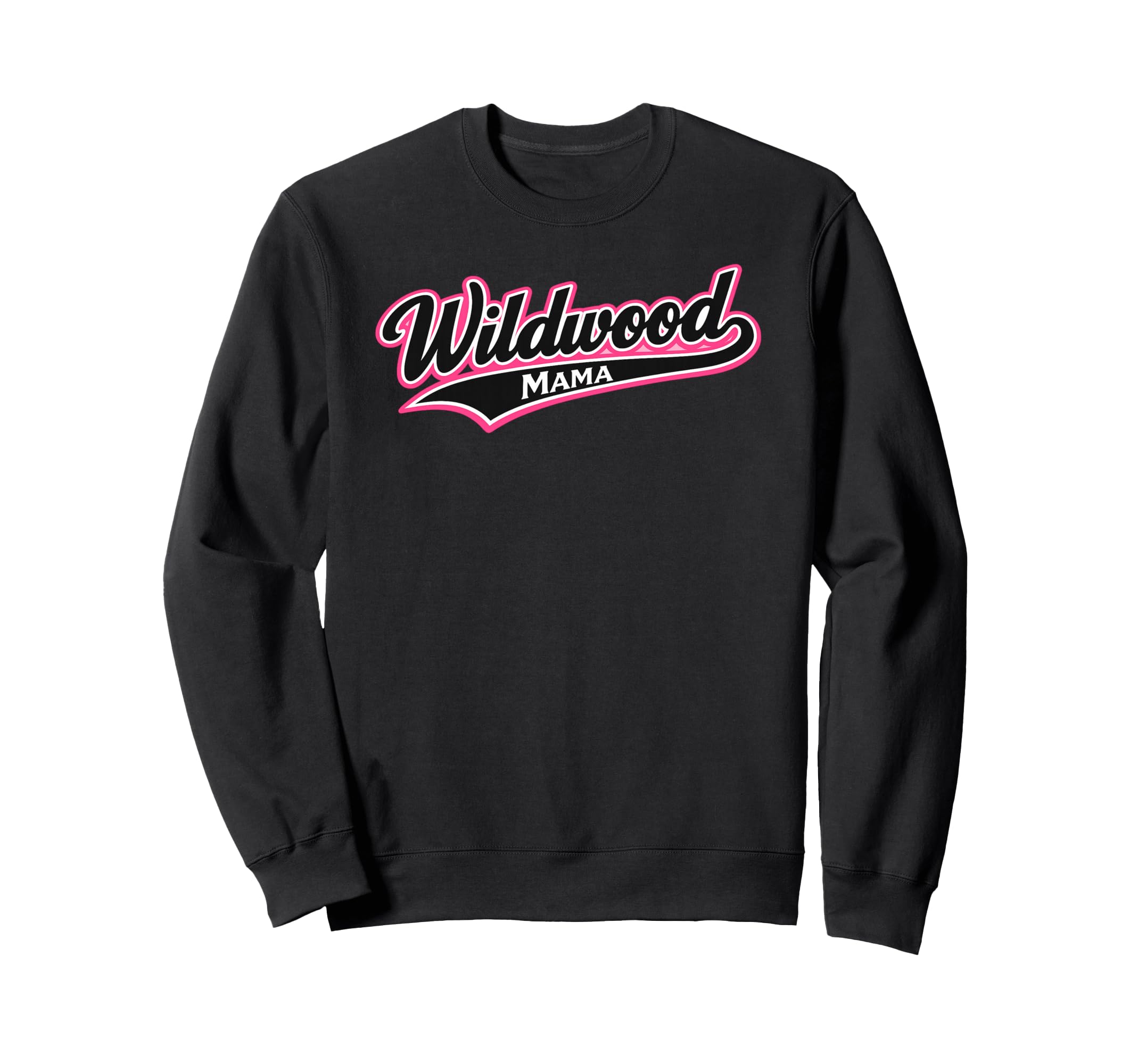 Wildwood Mama Baseball Script Sweatshirt - Aesthetic Graphic Men Women - T-Shirt, Sweatshirt, Hoodie