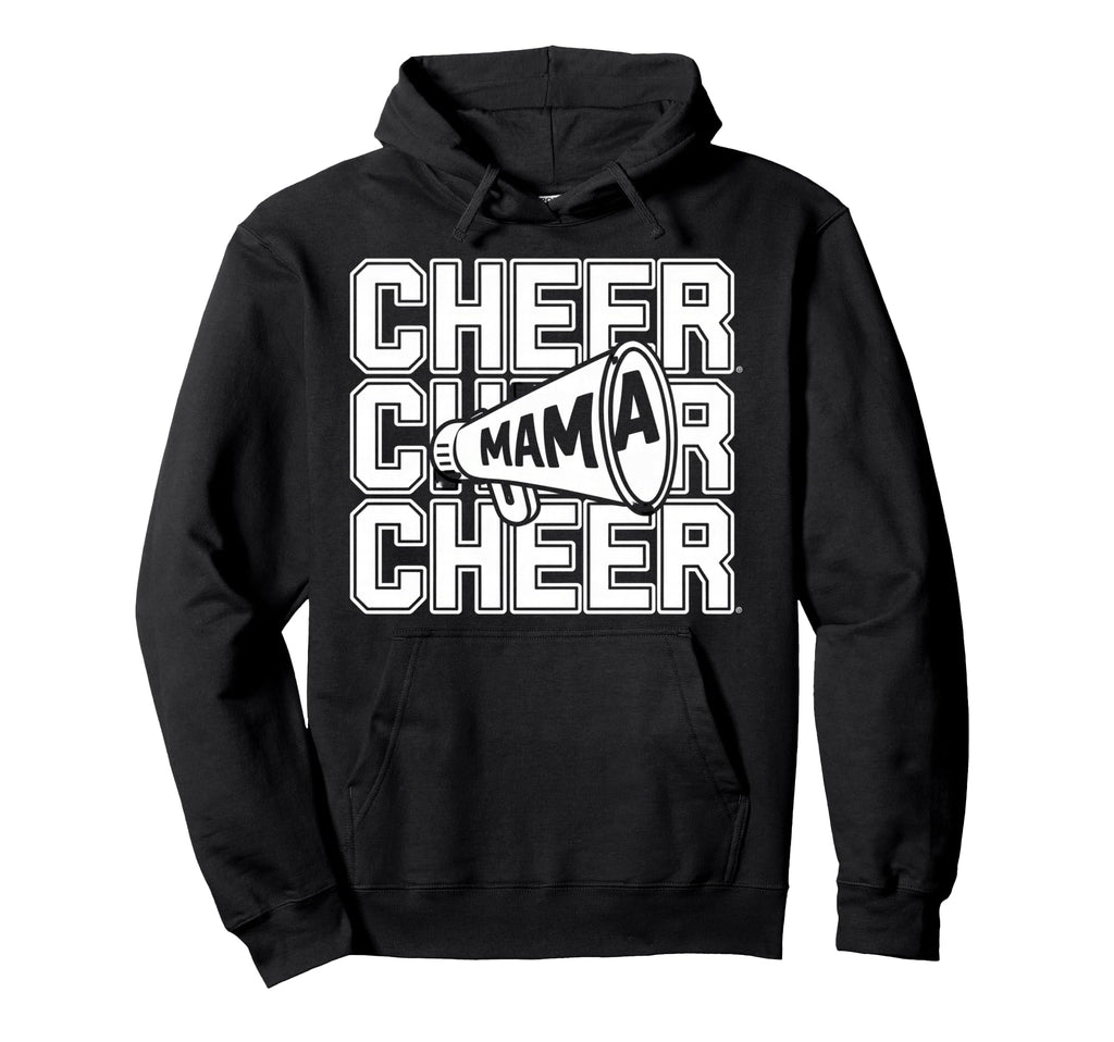 Cheer Mom Mother Bow Cheerleader Hoodie - Fun Novelty Design Men Women - T-Shirt, Sweatshirt, Hoodie