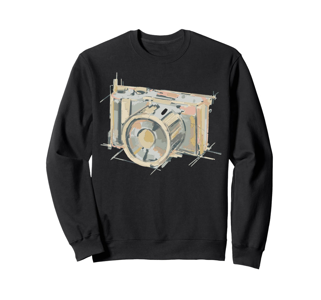 Abstract Camera Art Sweatshirt - Custom Art Print Men Women - T-Shirt, Sweatshirt, Hoodie