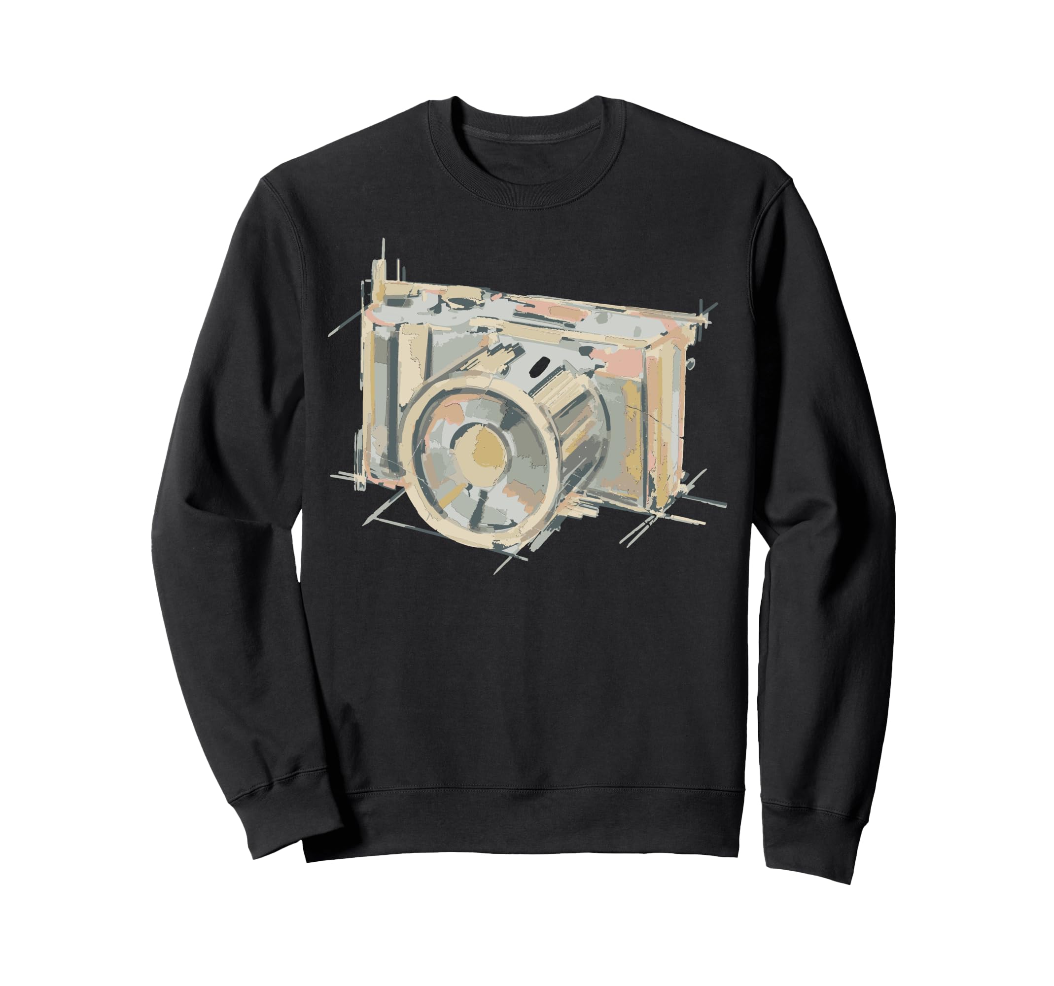 Abstract Camera Art Sweatshirt - Custom Art Print Men Women - T-Shirt, Sweatshirt, Hoodie
