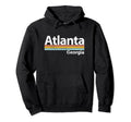 Atlanta Georgia Worn Stripes Hoodie - Custom Art Print Men Women - T-Shirt, Sweatshirt, Hoodie