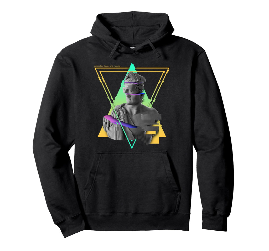 Vaporwave Aesthetic 90S Grunge Hoodie - Fun Novelty Design for Adults - T-Shirt, Sweatshirt, Hoodie