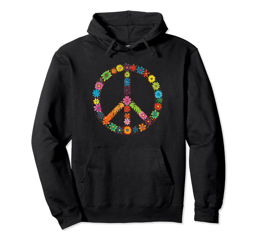 Peace Sign 60S 70S Hippie Boho 61 Hoodie - Custom Art Print Unisex - T-Shirt, Sweatshirt, Hoodie