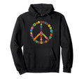Peace Sign 60S 70S Hippie Boho 61 Hoodie - Custom Art Print Unisex - T-Shirt, Sweatshirt, Hoodie