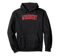 Woodbury Mn Varsity Red Text Hoodie - Custom Art Print Unisex - T-Shirt, Sweatshirt, Hoodie
