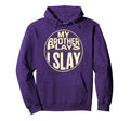 Baseball Sister My Brother Plays Hoodie - Casual Everyday Wear for Adults - T-Shirt, Sweatshirt, Hoodie