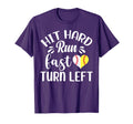 Hit Hard Run Fast Turn Left Baseball T-Shirt - Novelty Apparel Men Women - T-Shirt, Sweatshirt, Hoodie