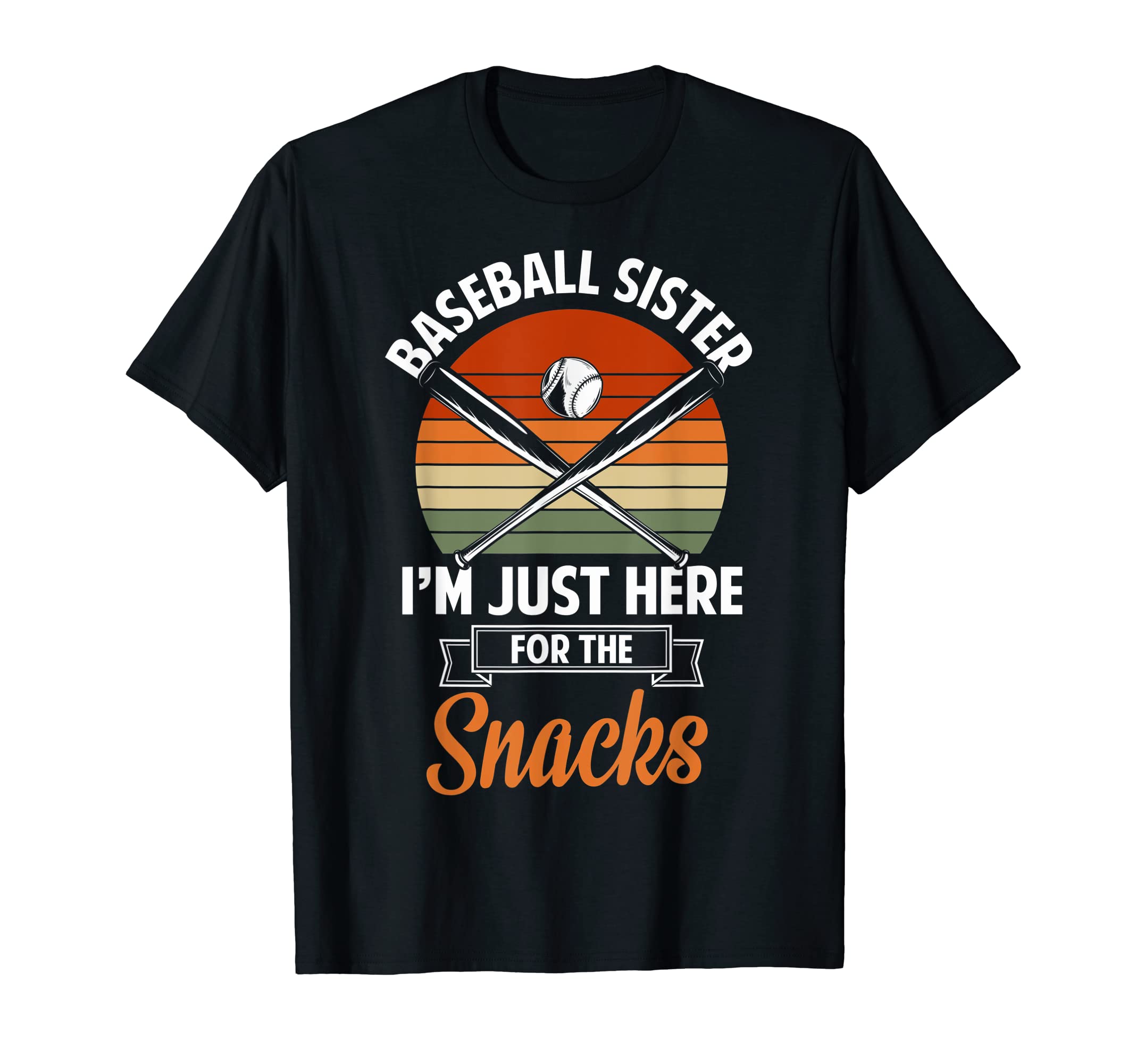 Baseball Sister Here Snacks Little T-Shirt - Custom Art Print Men Women - T-Shirt, Sweatshirt, Hoodie