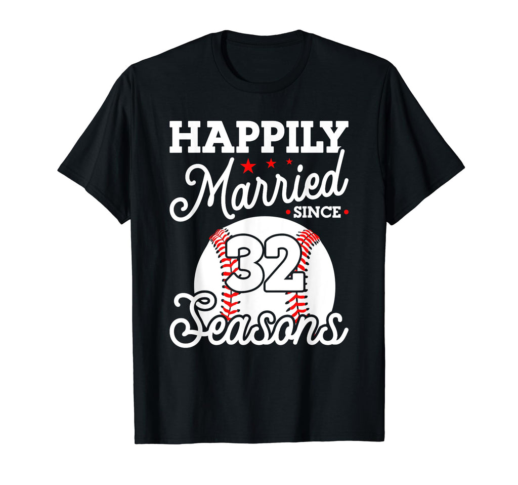 32Nd Wedding Anniversary Baseball T-Shirt - Trendy Graphic for Adults - T-Shirt, Sweatshirt, Hoodie