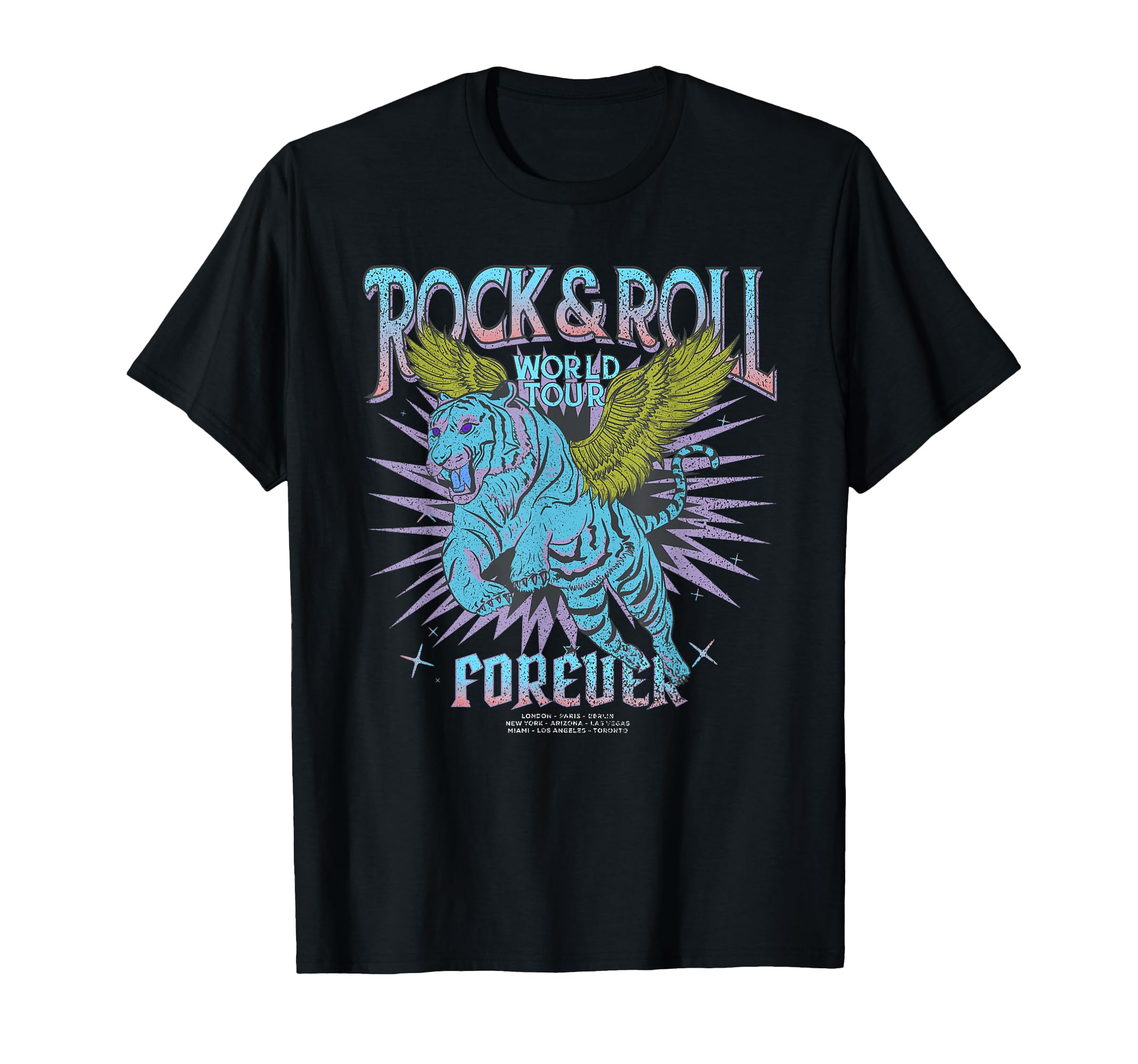 Tiger Rock Band T-Shirt - Custom Art Print for Adults - T-Shirt, Sweatshirt, Hoodie