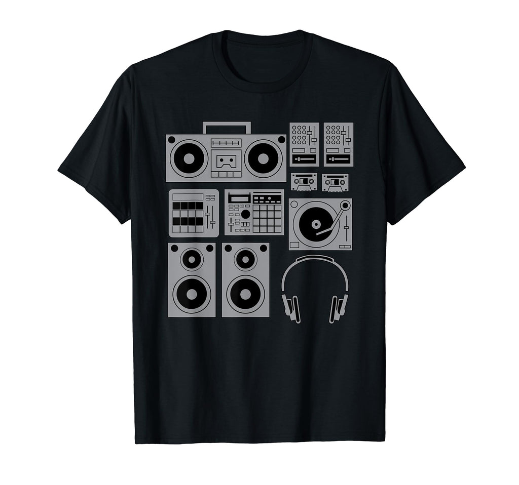 Funny Old School Hip Hop Rapper Rap Music T-Shirt - Custom Art Print Unisex - T-Shirt, Sweatshirt, Hoodie