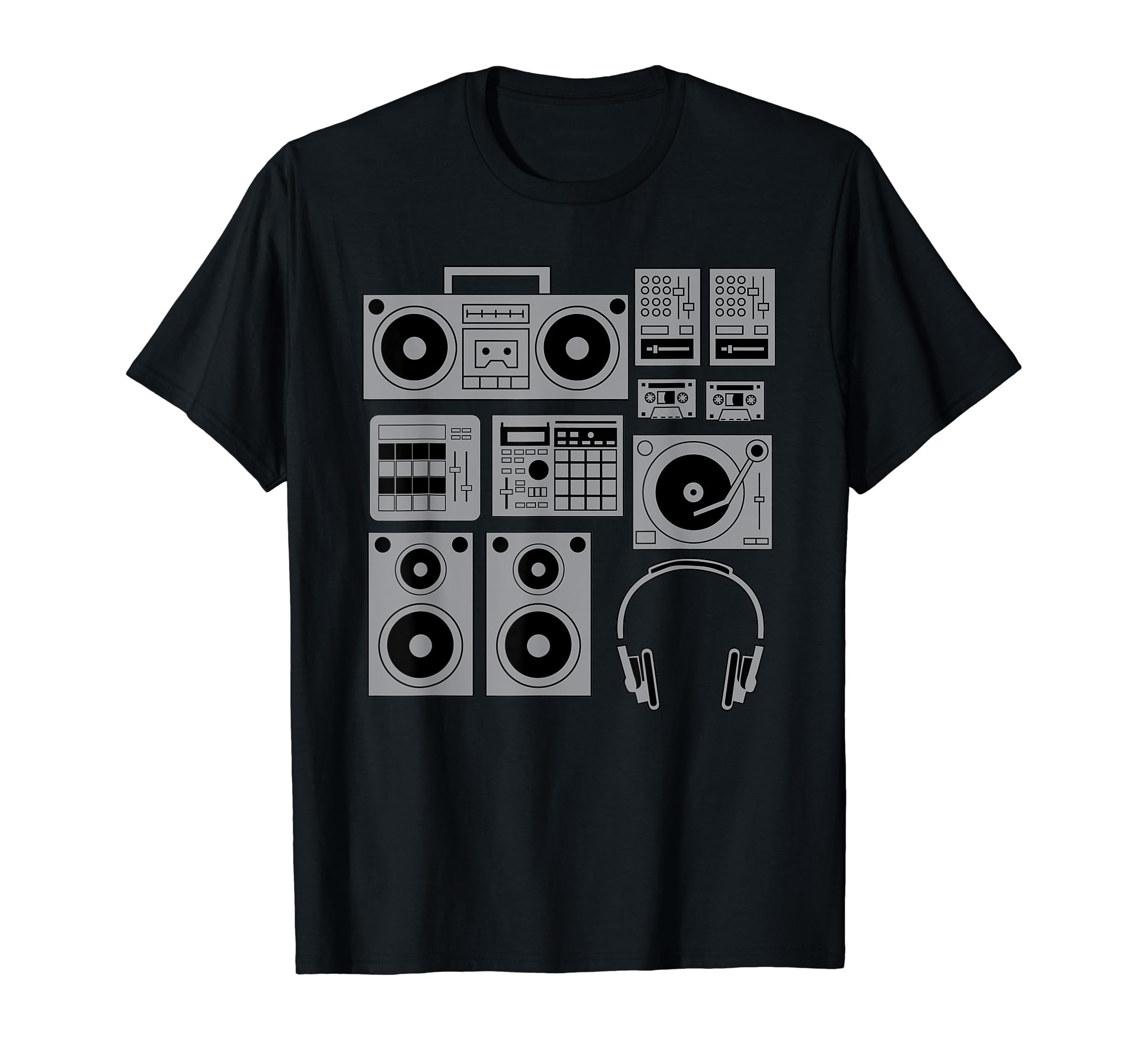 Funny Old School Hip Hop Rapper Rap Music T-Shirt - Custom Art Print Unisex - T-Shirt, Sweatshirt, Hoodie