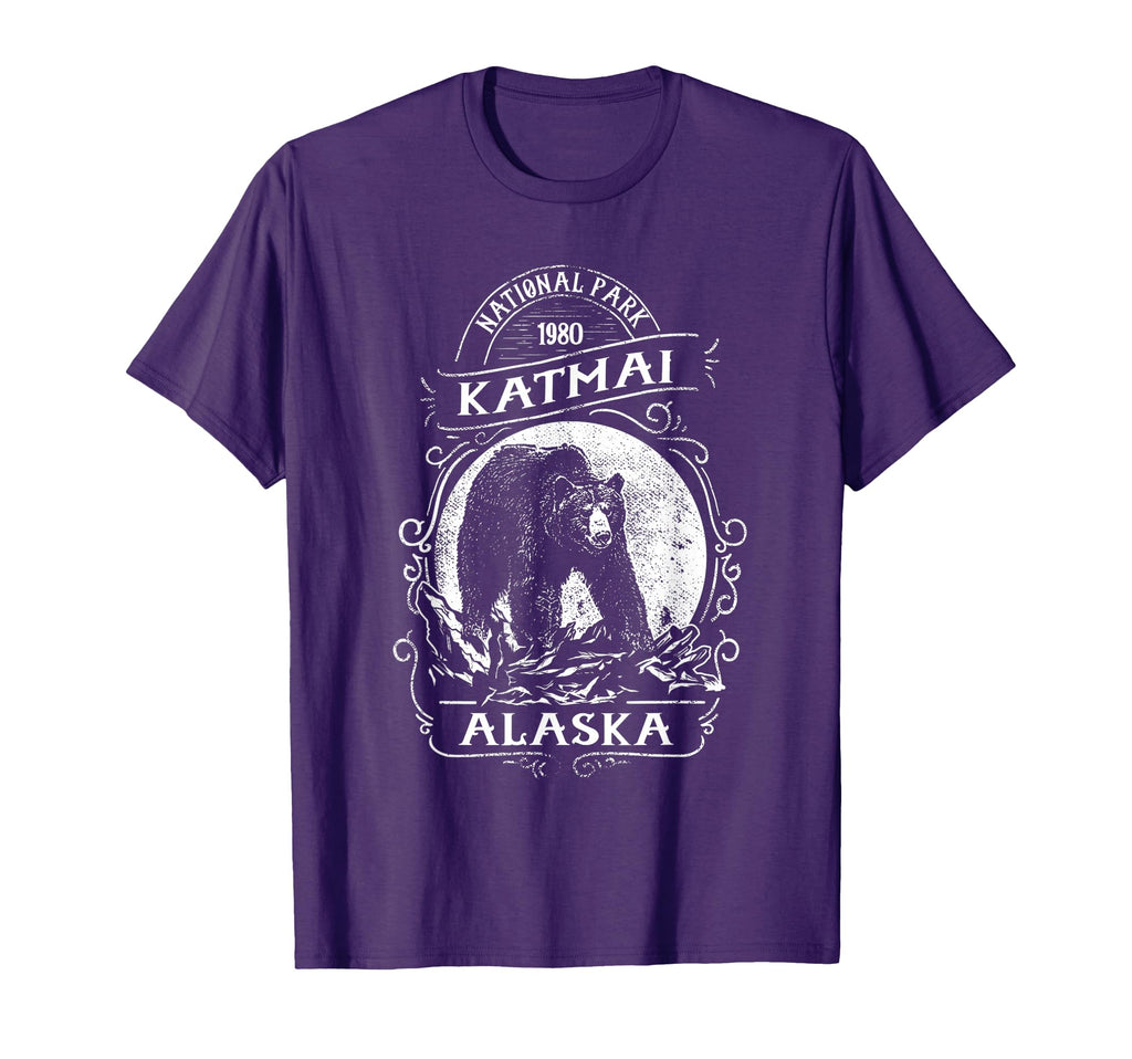 Katmai National Park Bear Alaska T-Shirt - Custom Art Print Unisex - T-Shirt, Sweatshirt, Hoodie