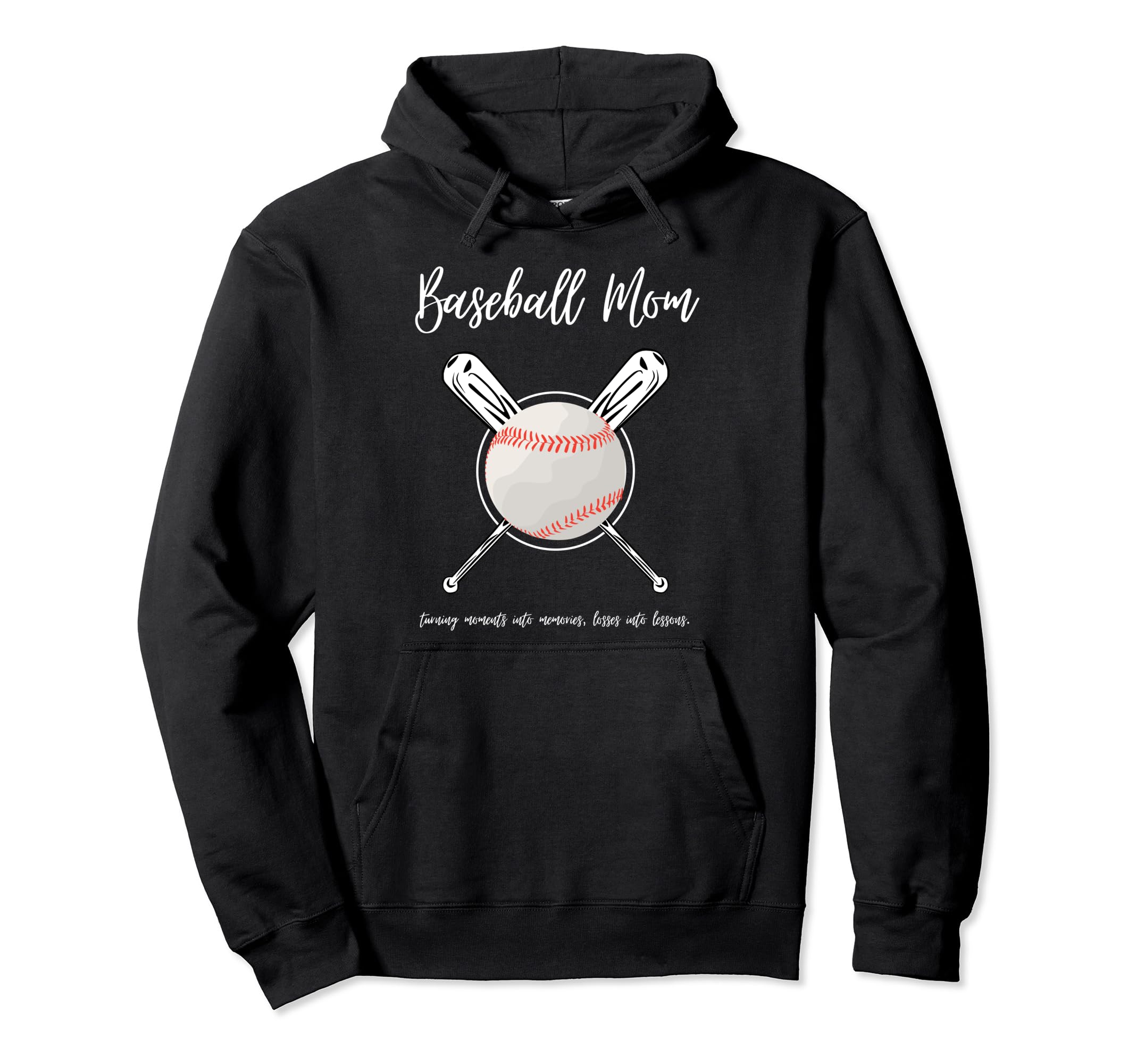 Baseball Mom Hoodie - Unique Graphic for Adults - T-Shirt, Sweatshirt, Hoodie