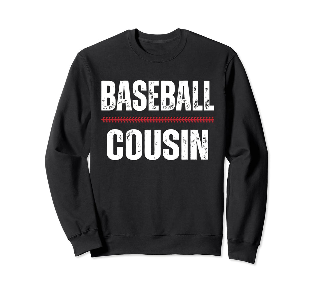 Baseball Cousin Proud Love Sweatshirt - Minimalist Print for Adults - T-Shirt, Sweatshirt, Hoodie