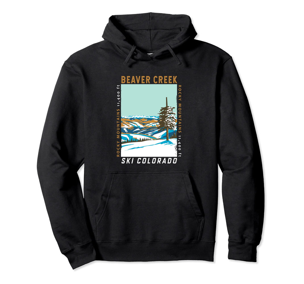 Beaver Creek Ski Area Colorado Hoodie - Minimalist Print for Adults - T-Shirt, Sweatshirt, Hoodie