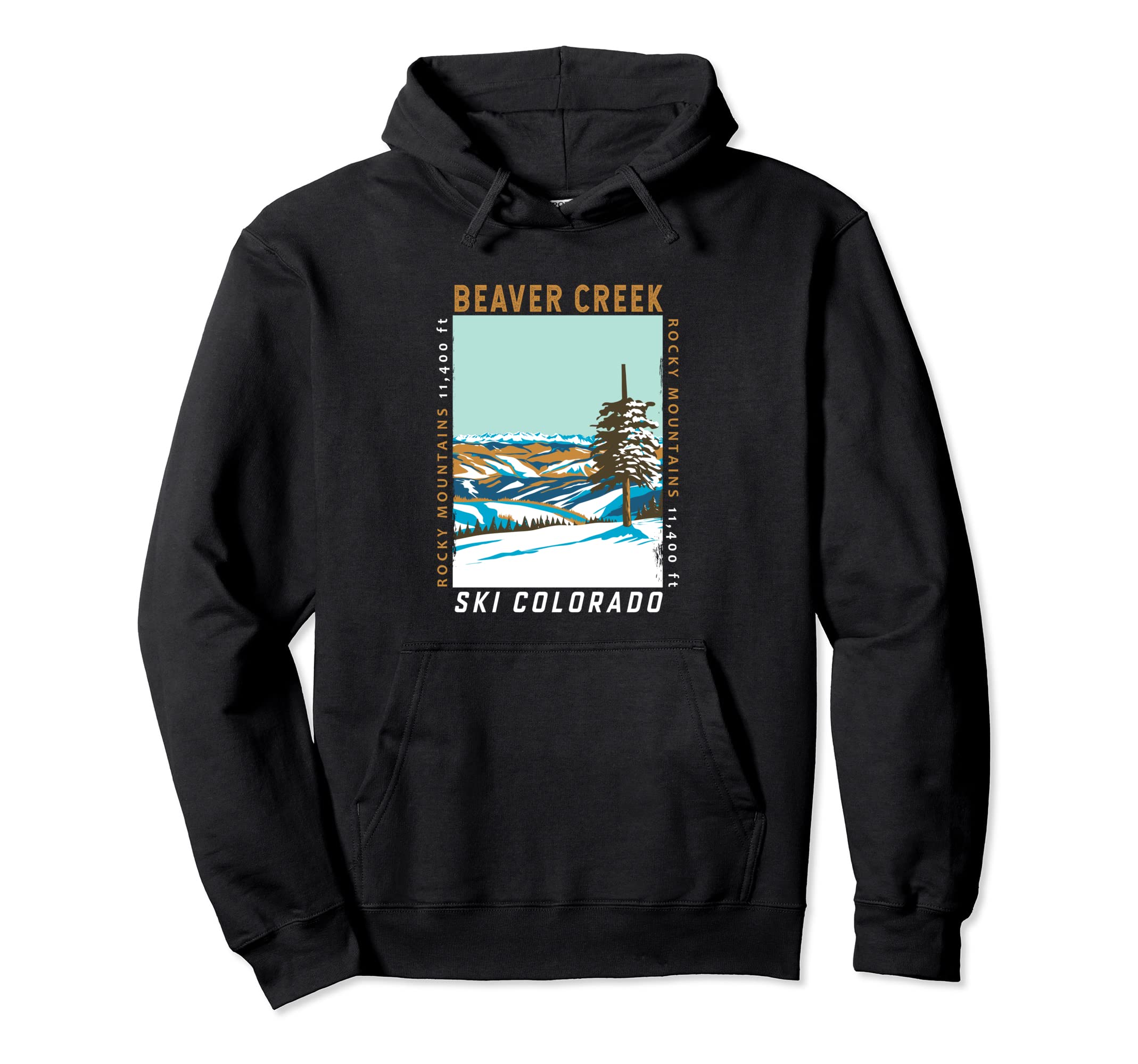 Beaver Creek Ski Area Colorado Hoodie - Minimalist Print for Adults - T-Shirt, Sweatshirt, Hoodie