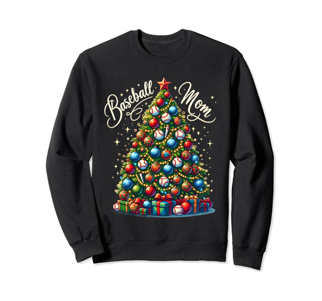 Baseball Mom Tree Sweatshirt - Unique Graphic Men Women - T-Shirt, Sweatshirt, Hoodie