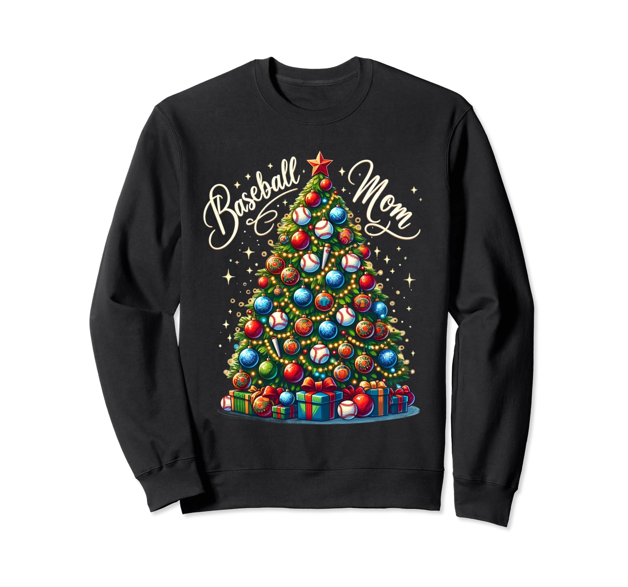 Baseball Mom Tree Sweatshirt - Unique Graphic Men Women - T-Shirt, Sweatshirt, Hoodie
