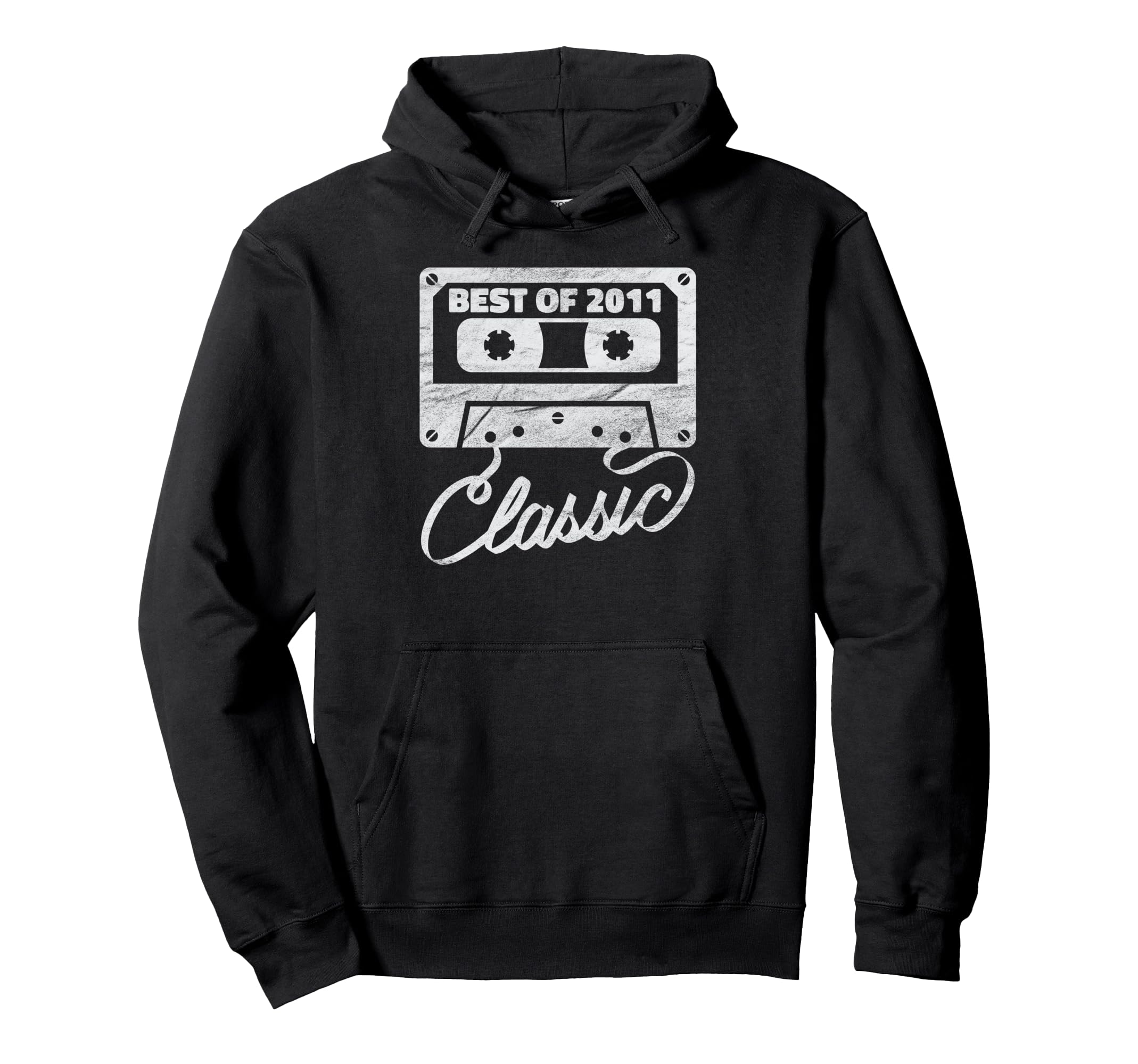2011 Cassette Tape 12Th Birthday Hoodie - Trendy Graphic Unisex - T-Shirt, Sweatshirt, Hoodie