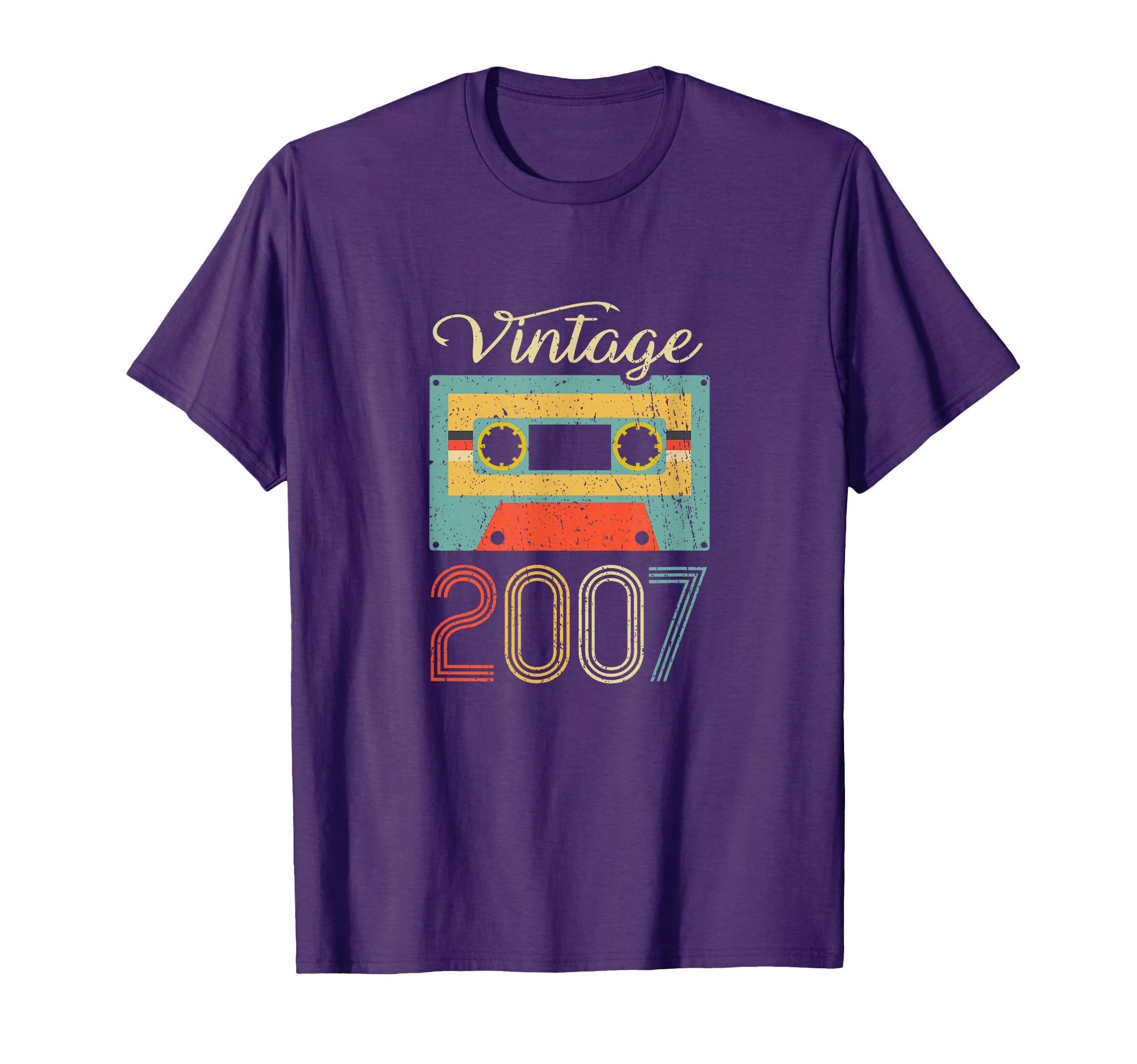 2007 15Th Birthday Cassette Tape T-Shirt - Unique Graphic Unisex - T-Shirt, Sweatshirt, Hoodie