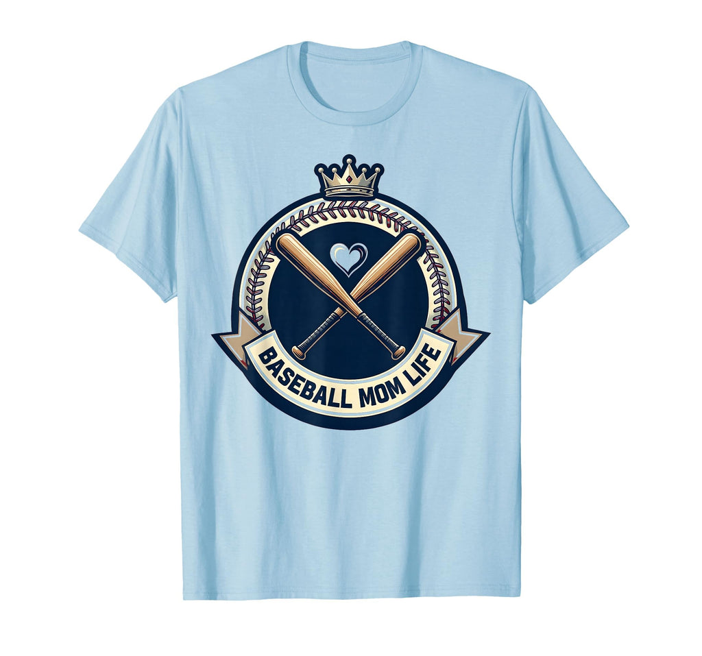 Baseball Mom Life T-Shirt - Custom Art Print Unisex - T-Shirt, Sweatshirt, Hoodie