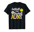Softball And Baseball Aunt Proud T-Shirt - Unique Graphic for Adults - T-Shirt, Sweatshirt, Hoodie